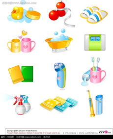 免费日用品手绘立体图形AI素材下载推荐